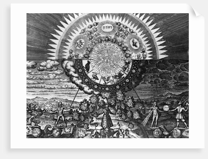 Engraving Astrological Chart by Anonymous