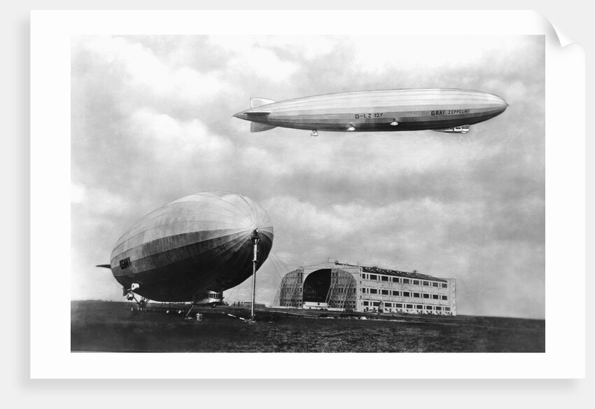 Airships at Lakehurst, New Jersey by Anonymous