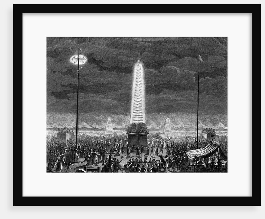 Fetes et Illuminations aux Champs Elysees, le 18 Juillet 1790 by Pierre Gabriel Berthault