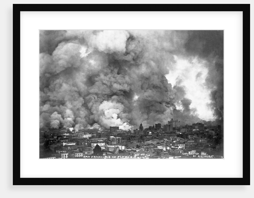 San Francisco in Flames by Anonymous