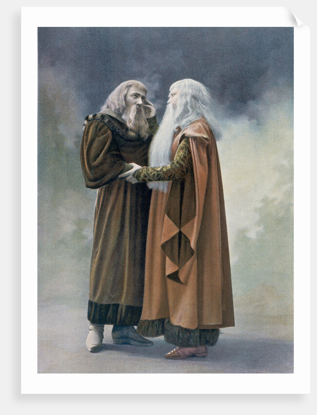 Illustration From Theatre of Golaud and Arkel From Debussy's "Pelleas et Melisande" by Anonymous