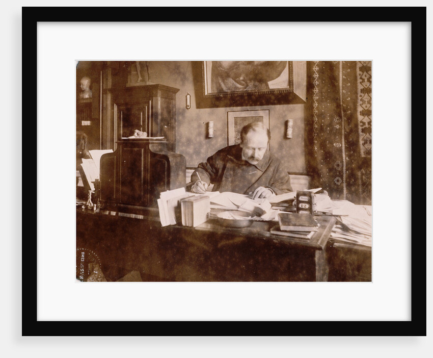 Photograph of Jules Massenet in His Study by Anonymous