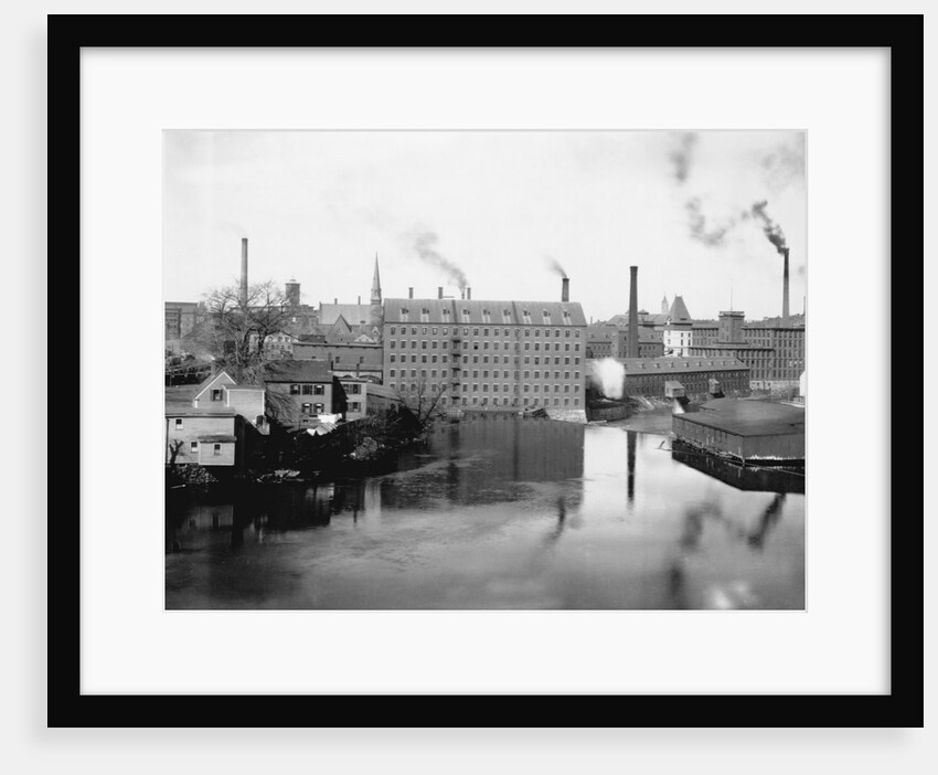 Mills and Smokestacks in Lowell, Massachusetts by Anonymous