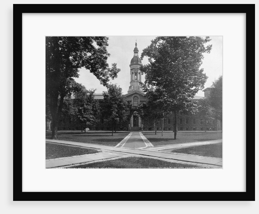 New Jersey; Nassau Hall, Princeton University; 3 photoprints, c1903 by Anonymous