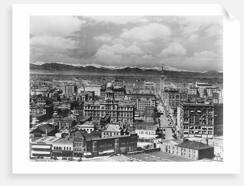 Denver Colorado and Rocky Mountains by Anonymous