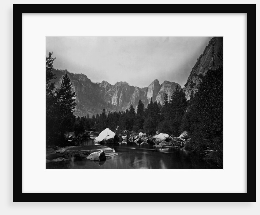 Merced River and Cathedral Rocks by Anonymous