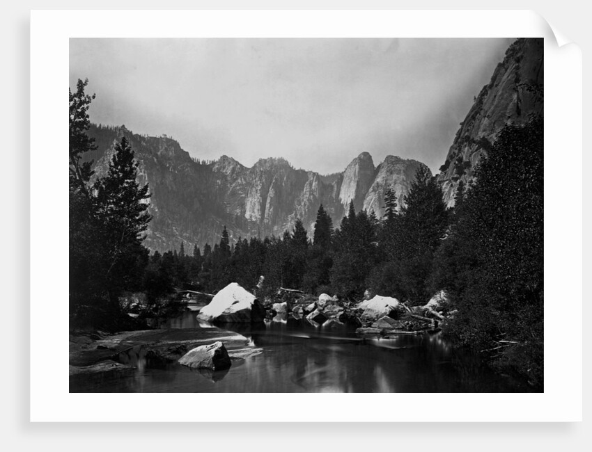 Merced River and Cathedral Rocks by Anonymous