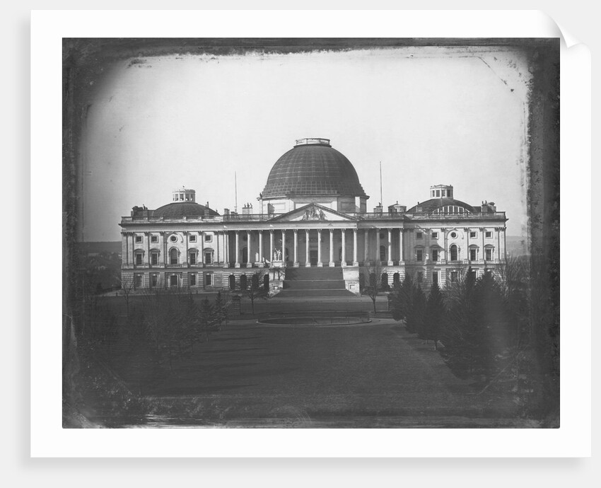 East Face of U. S. Capitol in 1846 by Anonymous