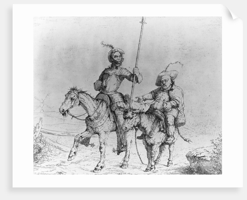President Abraham Lincoln and General Benjamin F. Butler as Don Quiote and Pancho by Adalbert John Volck