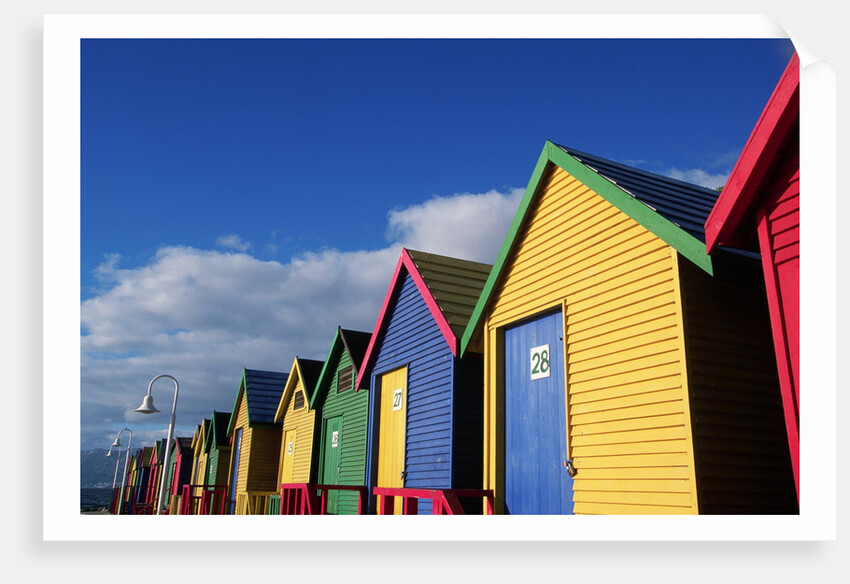 Colorfully Painted Bath Houses by Anonymous
