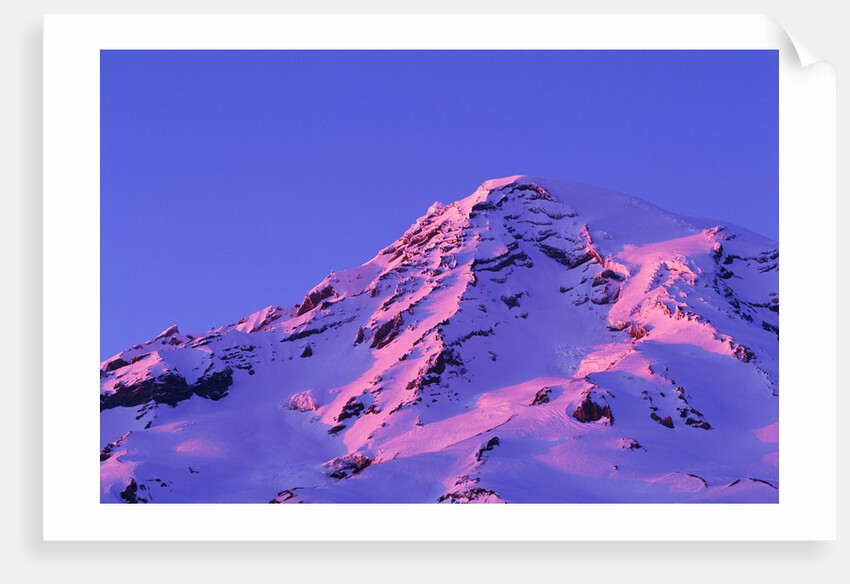 Sunset on Washington's Volcanic Mount Rainier by Anonymous