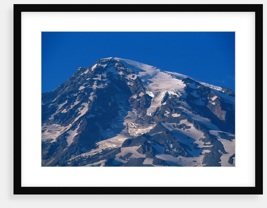 Snow Covered peak of Mount Rainier in the Cascade Mountain Range by Anonymous