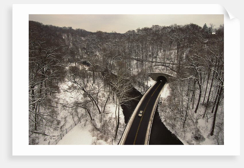 Highway Crossing a Creek by Anonymous