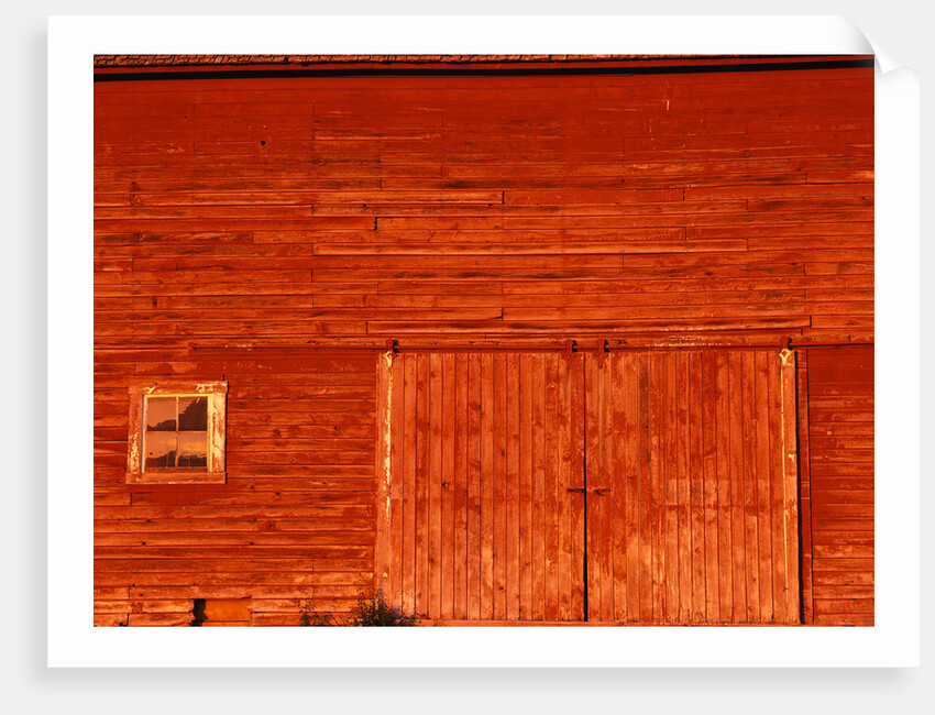 Detail of a Red Barn by Anonymous