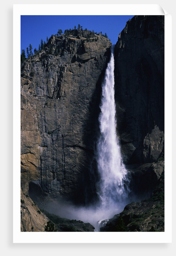 Upper Yosemite Falls During Spring Thaw by Anonymous