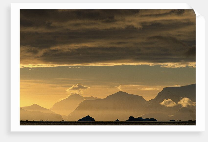 Dark Clouds Above Mountains by Anonymous