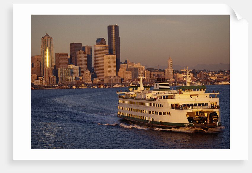 Ferry Boat in Elliot Bay by Anonymous