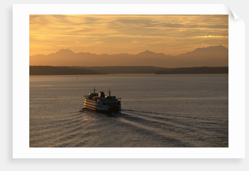 Ferry Boat in Elliot Bay by Anonymous