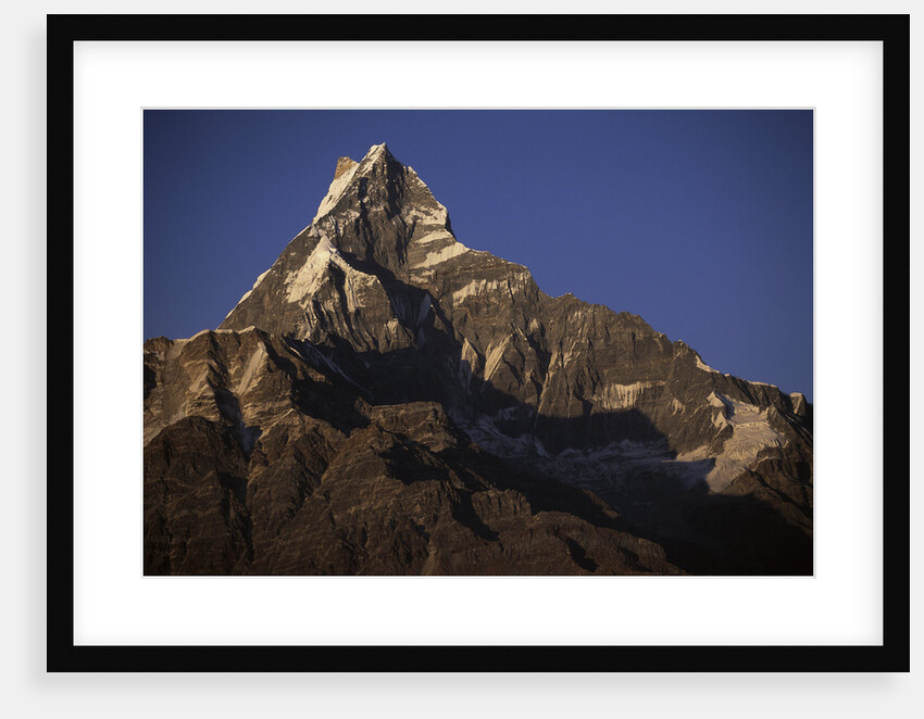 Sun Setting on Machhapuchare by Anonymous