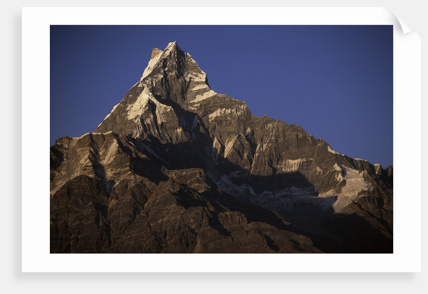 Sun Setting on Machhapuchare by Anonymous