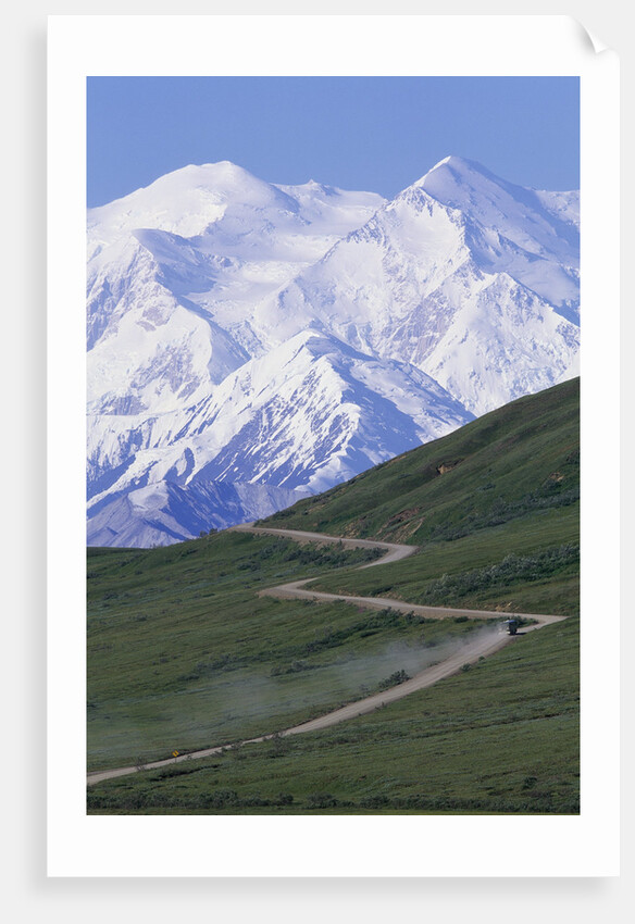 Road in Thorofare Pass Below Mt. McKinley by Anonymous