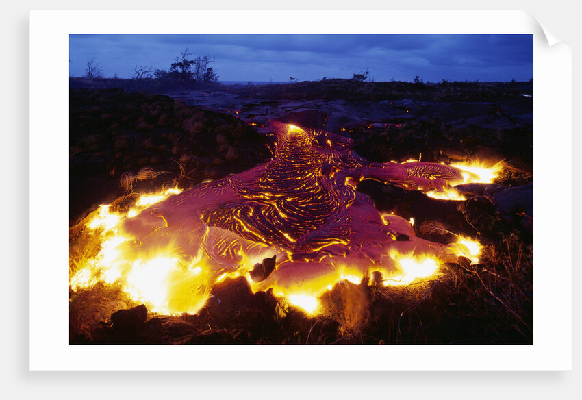 Pahoehoe Lava from Kilauea by Anonymous