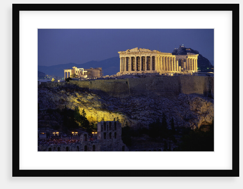 Parthenon Illuminated at Dusk by Anonymous