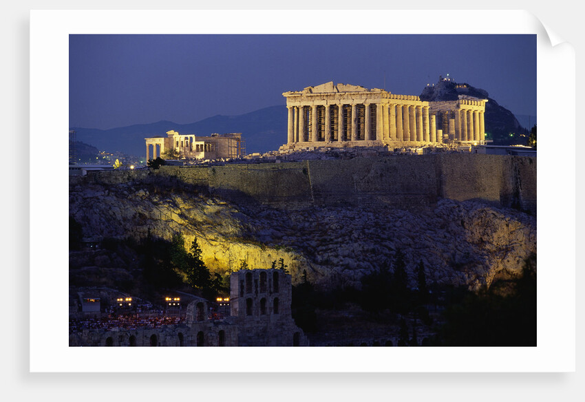 Parthenon Illuminated at Dusk by Anonymous