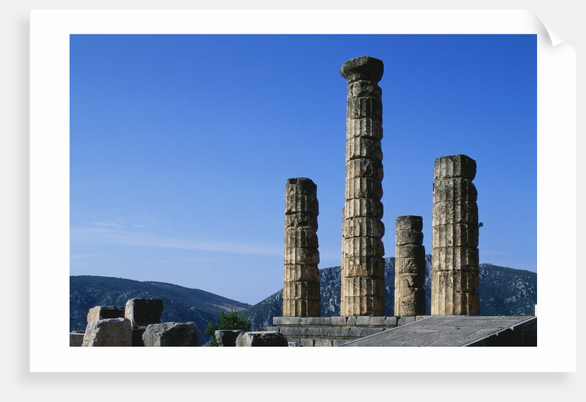 Doric Columns of the Temple of Apollo in Delphi by Anonymous