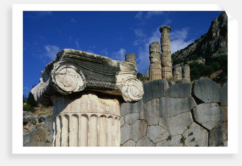 Ionic Marble Column Below Temple of Apollo by Anonymous