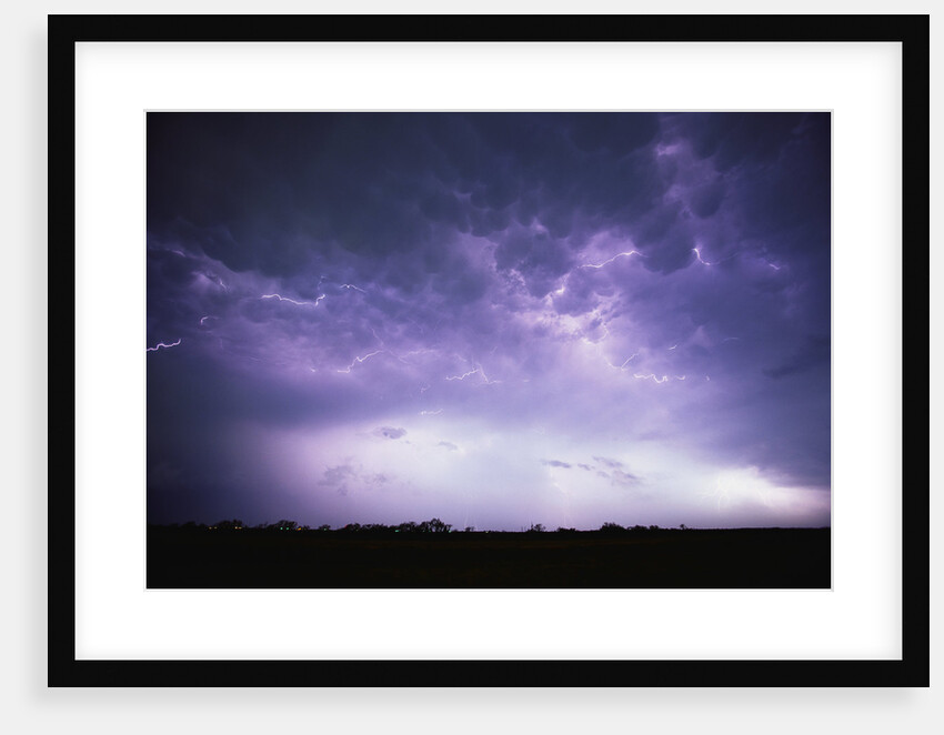 Electrical Storm Above Texas by Anonymous