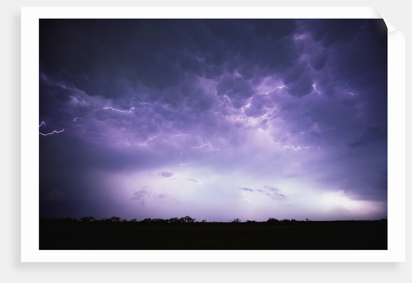 Electrical Storm Above Texas by Anonymous