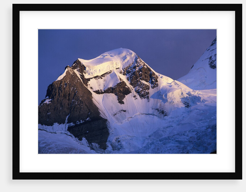 Glaciers on Mount Robson at Sunset by Anonymous