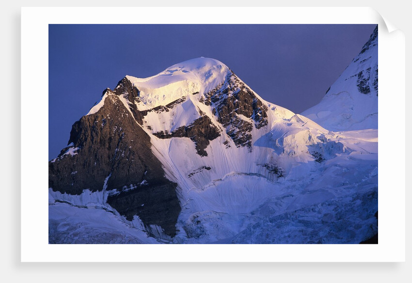 Glaciers on Mount Robson at Sunset by Anonymous