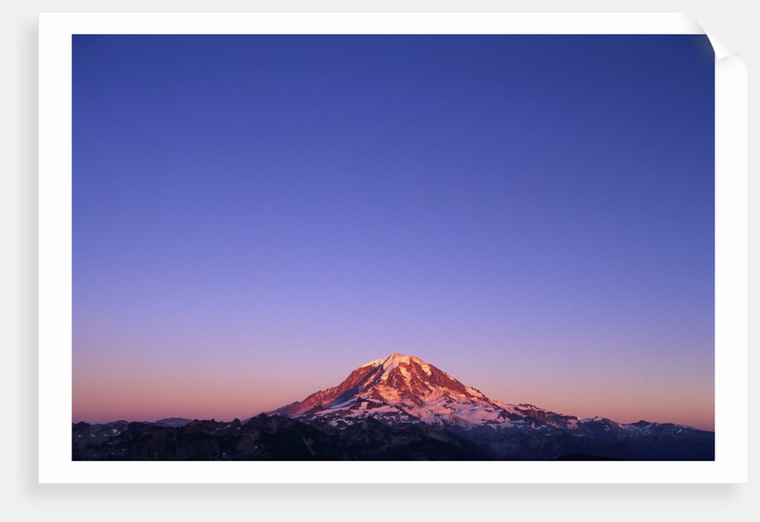 Western Face of Mount Rainier at Sunset by Anonymous