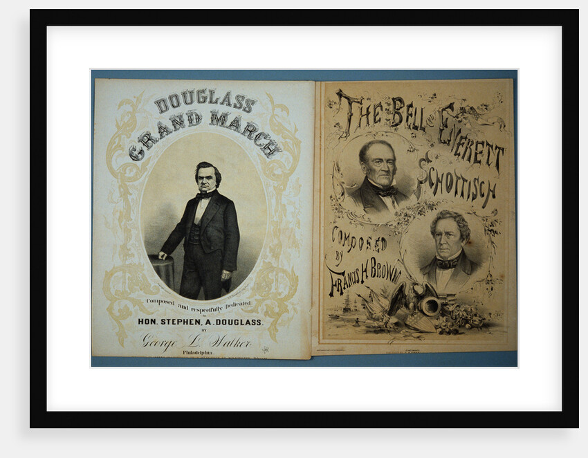 Douglas and Bell and Everett 1860 Campaign Sheet Music by Anonymous