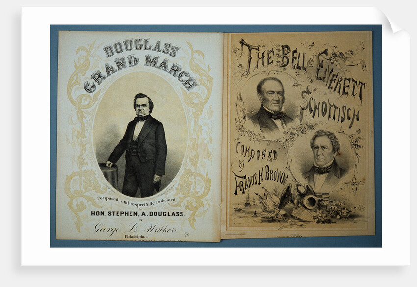 Douglas and Bell and Everett 1860 Campaign Sheet Music by Anonymous