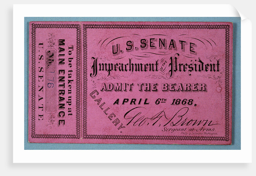 Johnson Impeachment Ticket by Anonymous