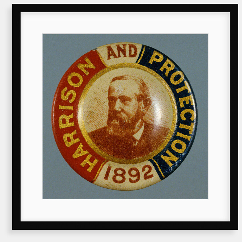 Benjamin Harrison Campaign Button by Anonymous