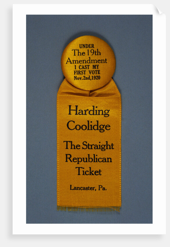Harding Campaign Ribbon by Anonymous