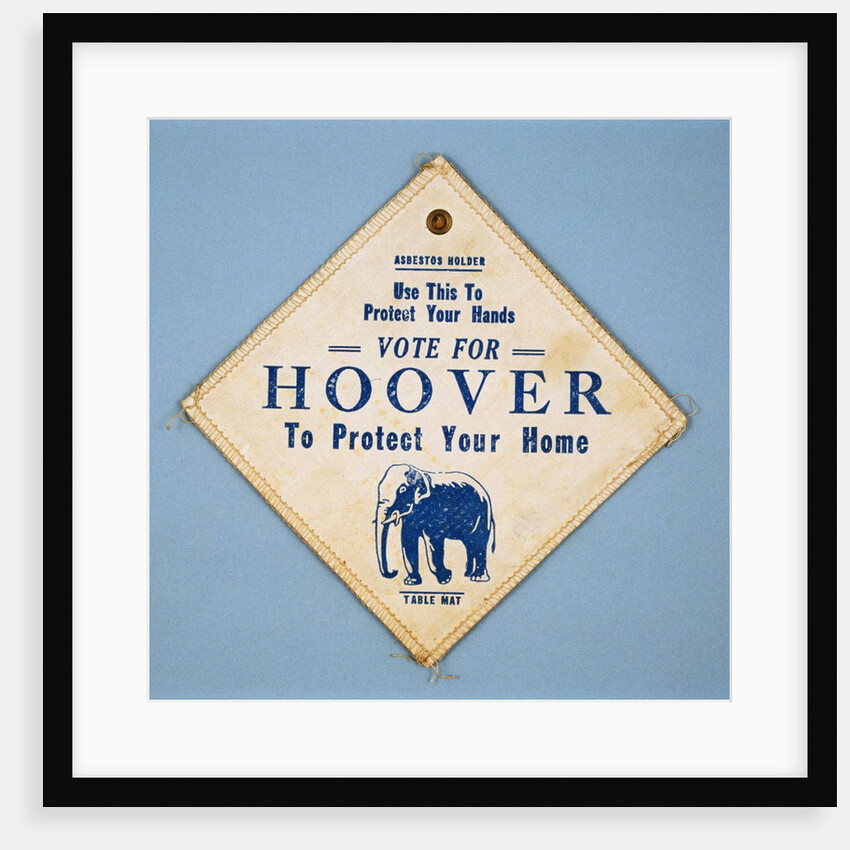 Herbert Hoover Asbestos Potholder by Anonymous