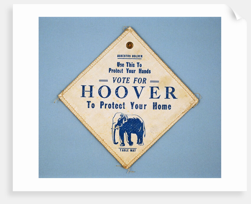 Herbert Hoover Asbestos Potholder by Anonymous