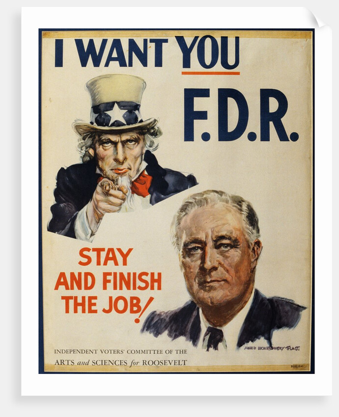 Roosevelt Campaign Poster by Anonymous