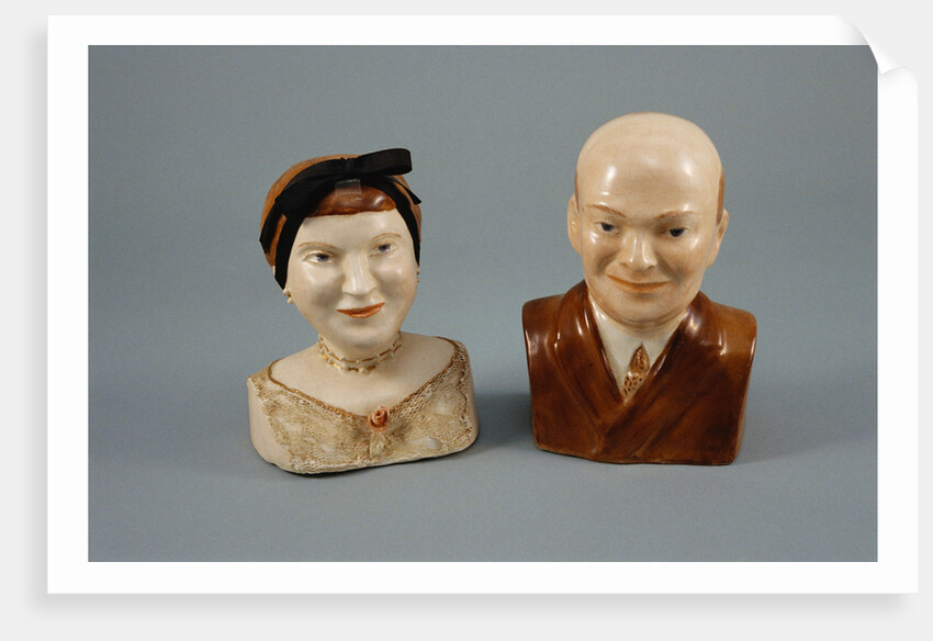 President and Mrs. Eisenhower Salt and Pepper Shakers by Corbis