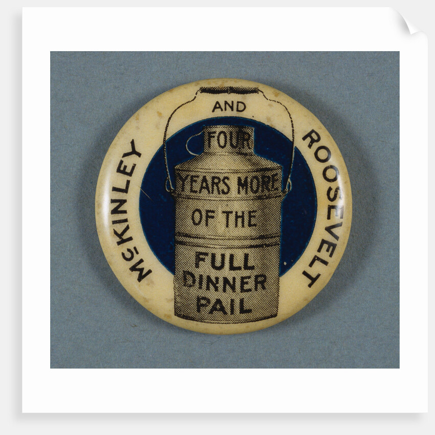 McKinley and Roosevelt Campaign Button by Anonymous