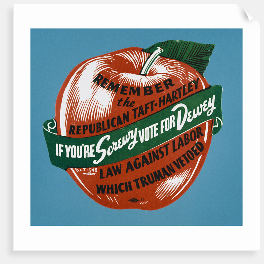 If You're Screwy Vote for Dewey Postcard by Anonymous