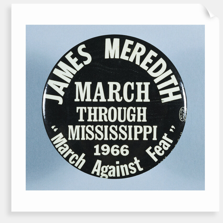 James Meredith March Button by Anonymous