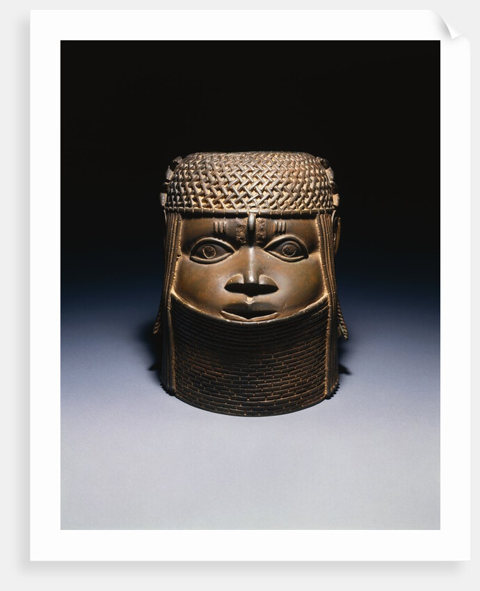 Benin, Early Middle Period Bronze Head, Uhunmwun-Elao by Anonymous