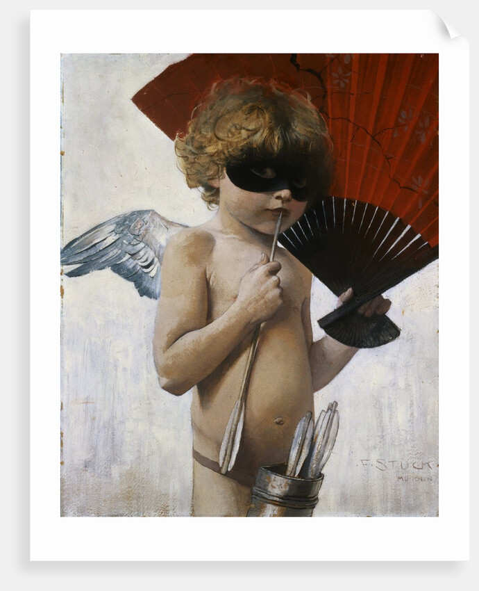 Cupid at the Masquerade Ball by Franz von Stuck