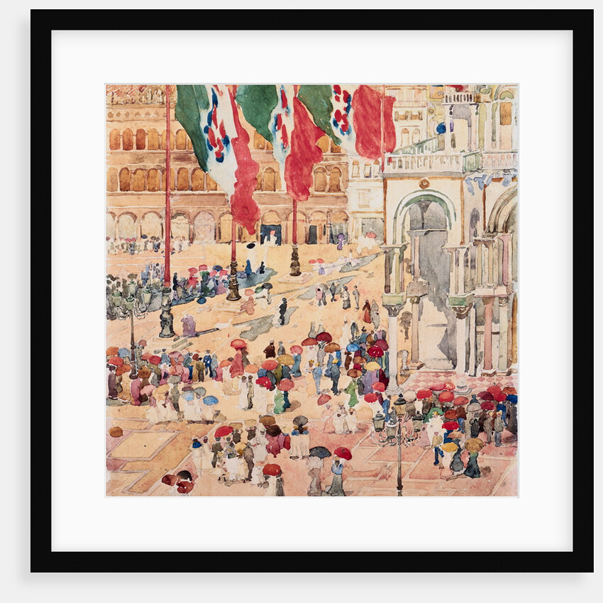 Piazza of Saint Marks by Maurice Brazil Prendergast